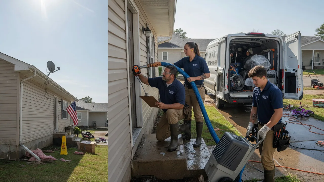Ceiling Water Damage Restoration in Olpe, KS near me